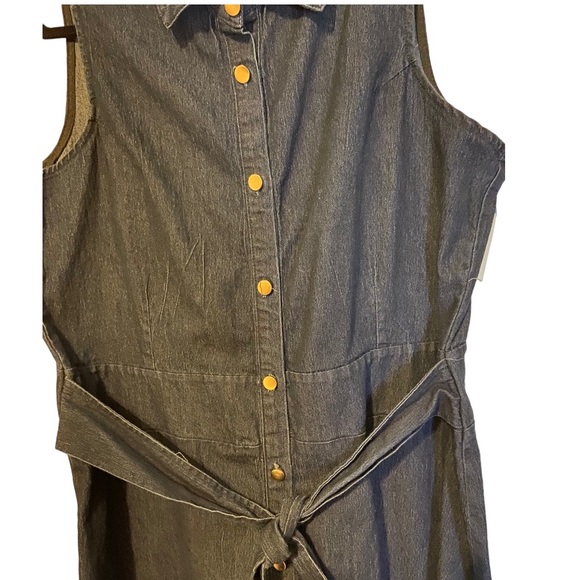 Like New Ashley Stewart Denim Dress Sz 18 Women’s - Picture 2 of 10